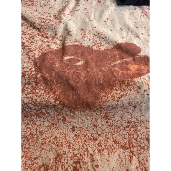 Nature is Metal Life Eats Life Graphic Tee, Rabbit, Streetwear, Black, Large - Picture 2 of 8